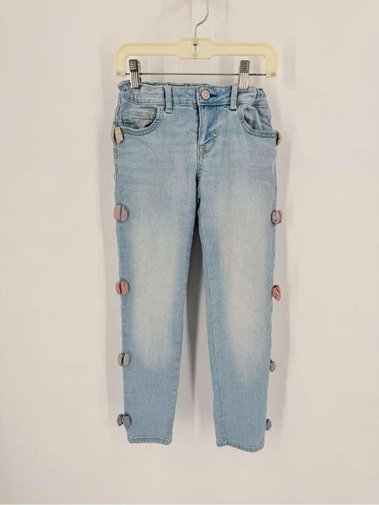 Gymboree Denim - Gymboree Light Blue Skinny Jeans with Multicolor Side Button Details
